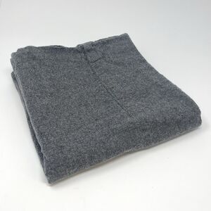 Coyuchi 100% Cotton Flannel Heathered Charcoal Gray King Pillowcase Soft